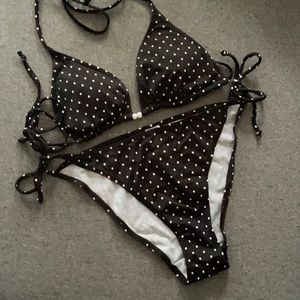 Little Polka Dot Bikini, black & white